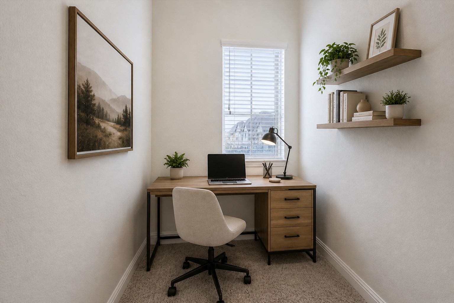 1764 Trinity Bend Drive Houston, TX 77080 - Photo 16 of 25 Extra room on the third floor just outside of the primary bedroom. Spacious enough to use a small home office. Virtually enhanced.