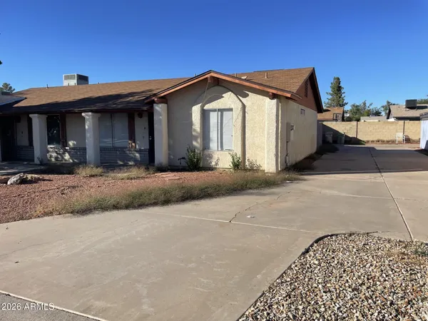 a view of a house with a outdoor space