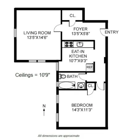 $420,000 | 1793 Riverside Drive, Unit 6J | Washington Heights