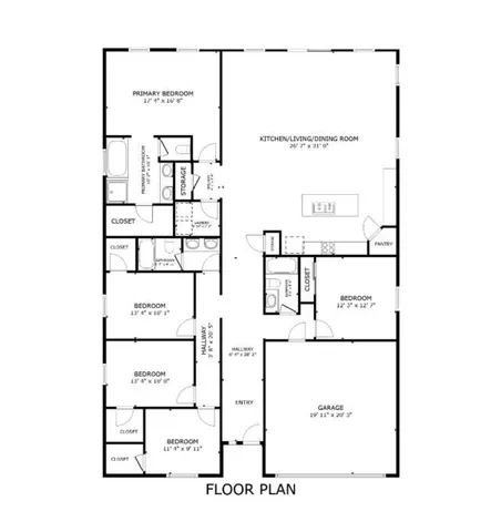 a picture of a floor plan