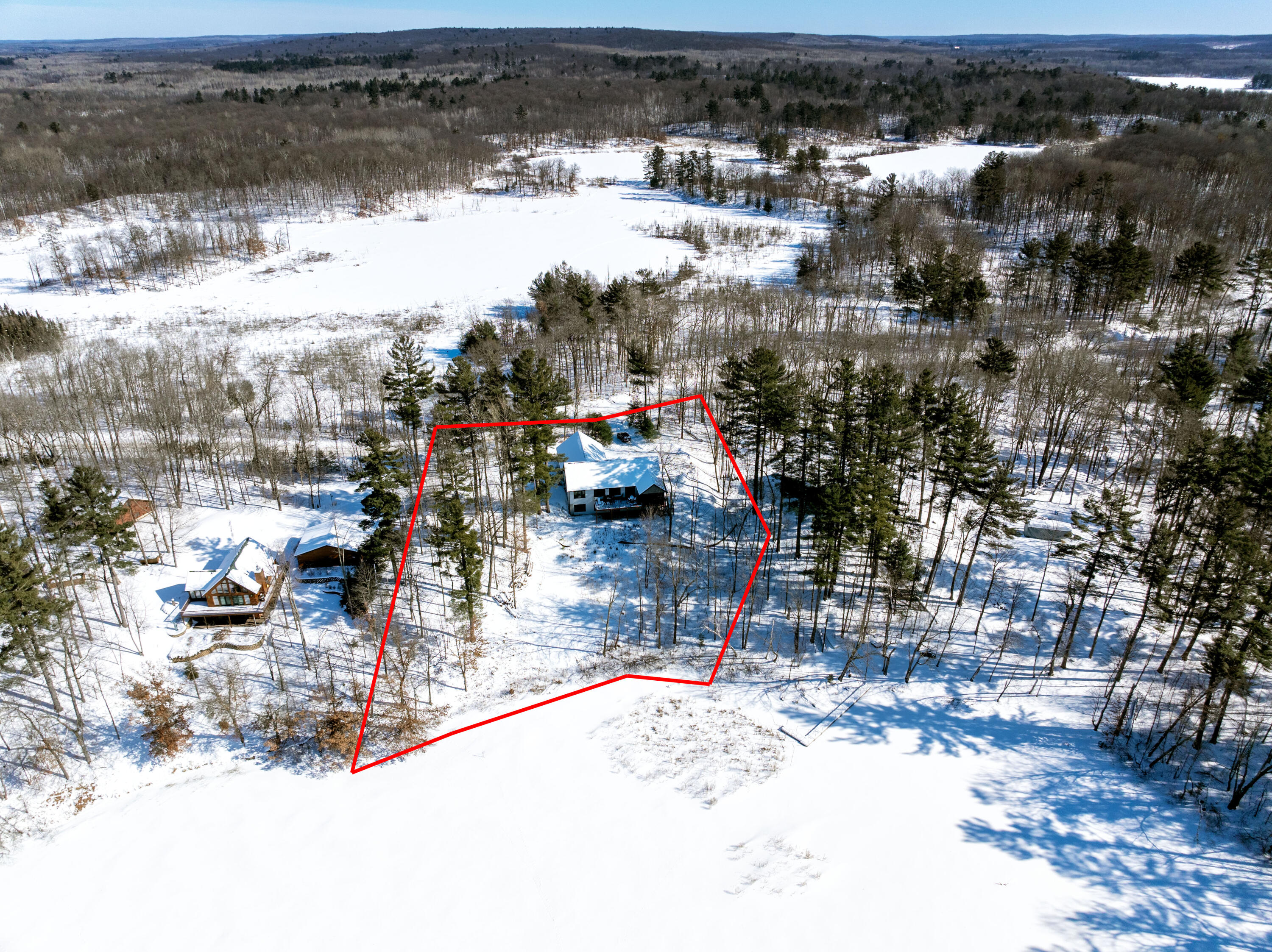 2568 28 1/4 Street Cedar Lake, WI 54817 - Photo 54 of 55 Aerial-Lines1