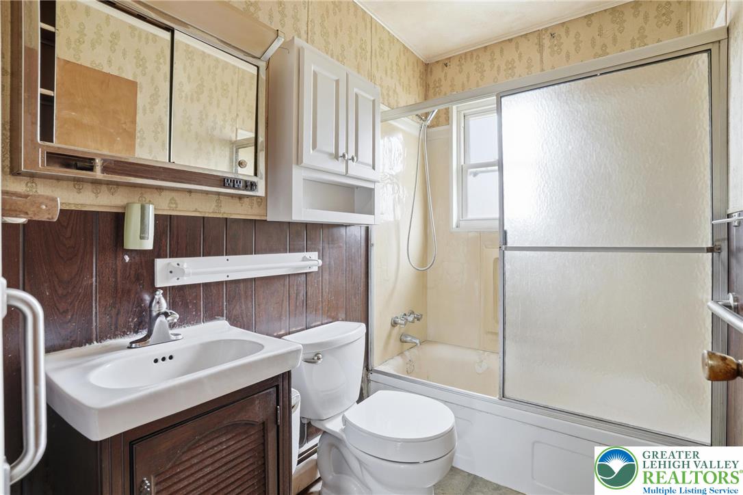 5478 2nd Street Whitehall, PA 18052 - Photo 20 of 30 a bathroom with a sink toilet and shower