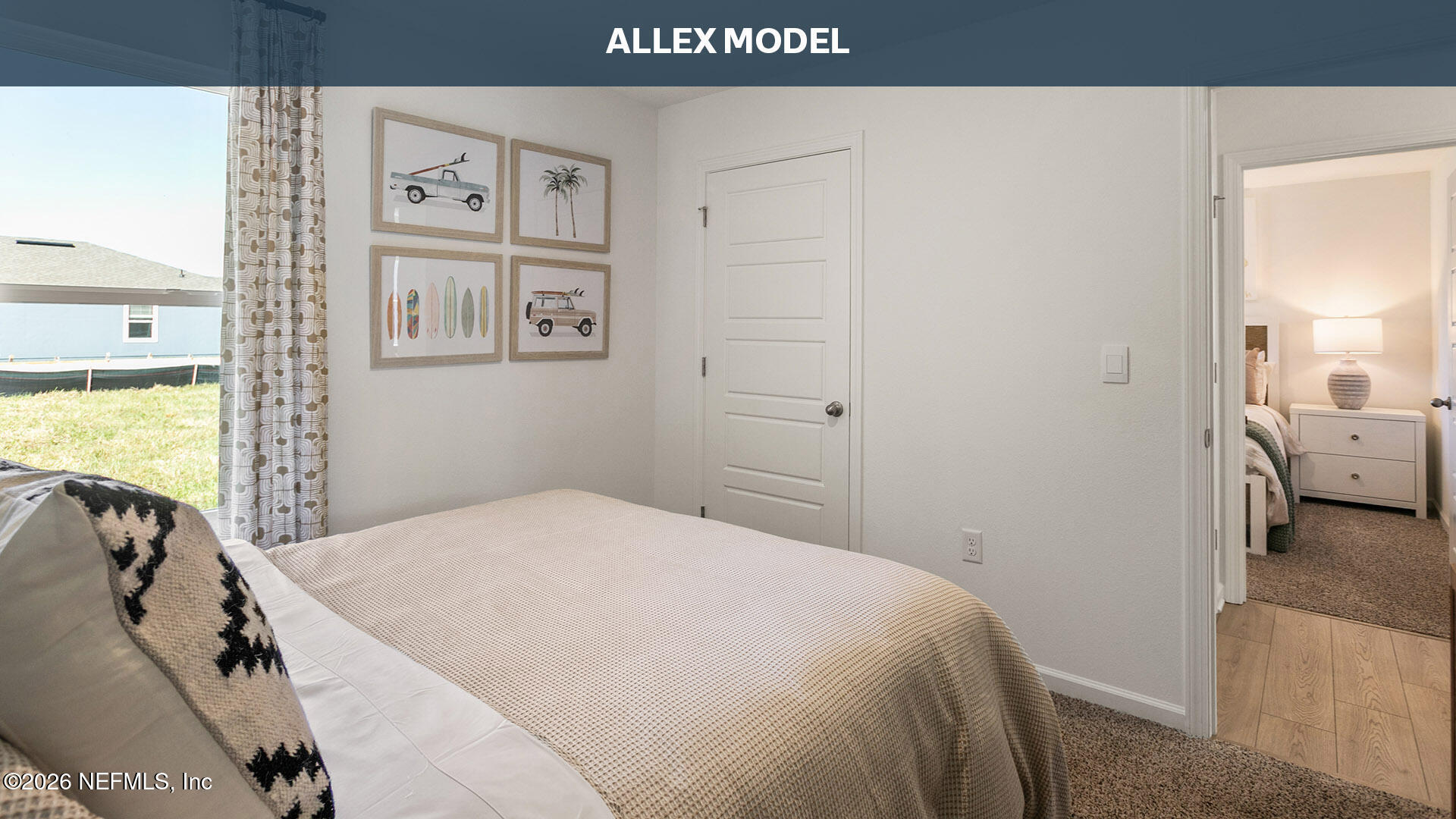 12214 Yew Tree Road Jacksonville, FL 32218 - Photo 24 of 58 a bedroom with a bed and a view of en suite bathroom