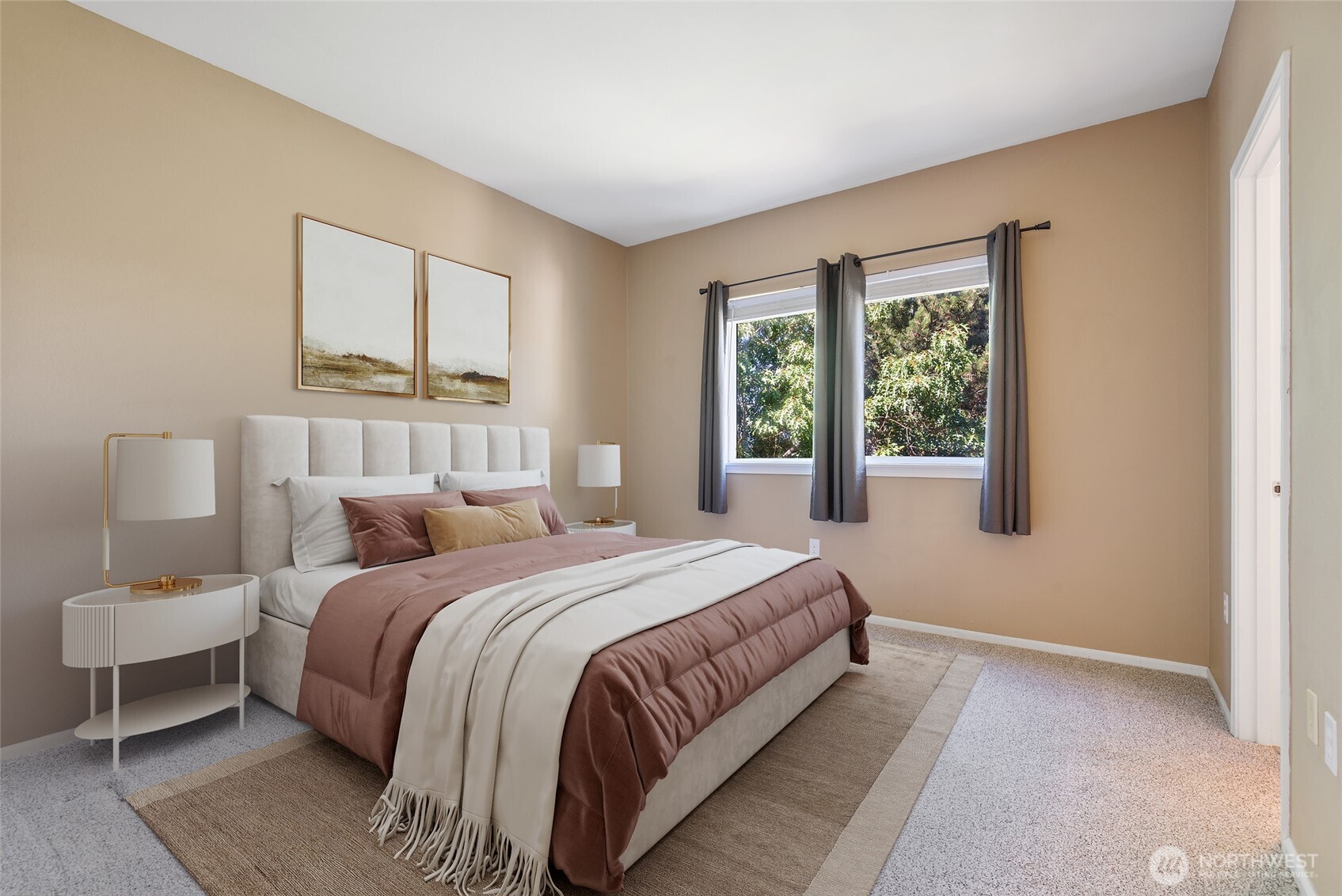 5001 Davis Place South, Unit A Renton, WA 98055 - Photo 12 of 24 a bedroom with a bed and window