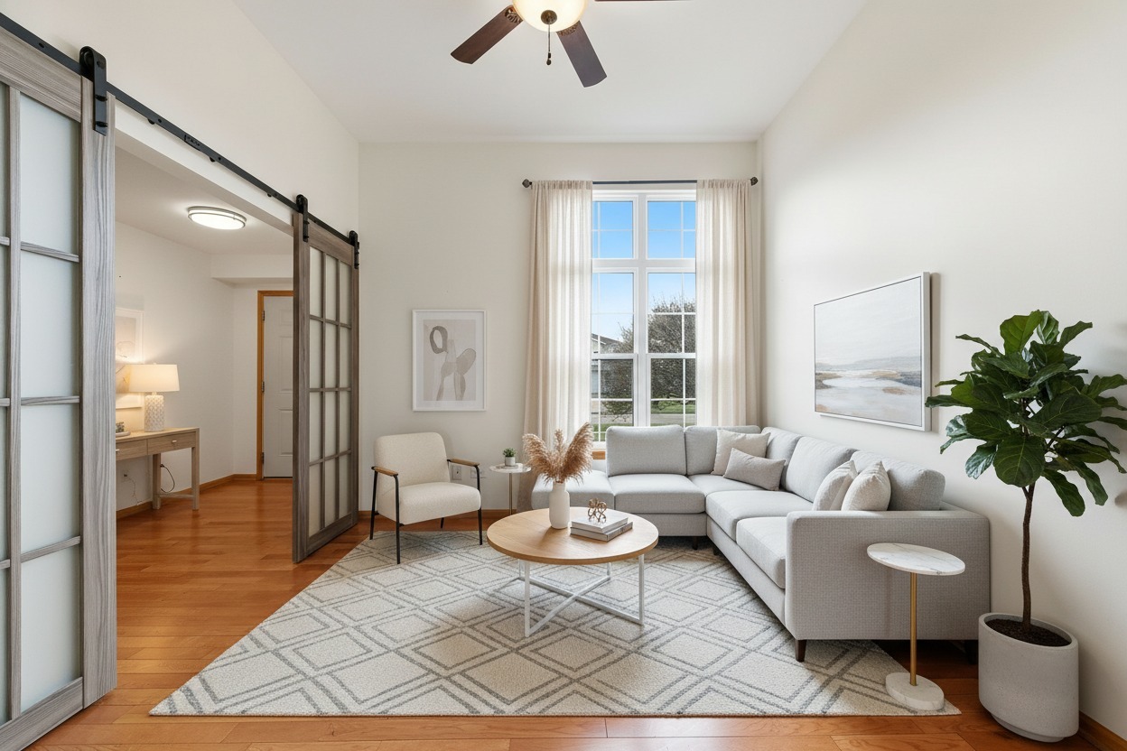 16353 Celtic Circle Manhattan, IL 60442 - Photo 2 of 23 a living room with furniture and a large window