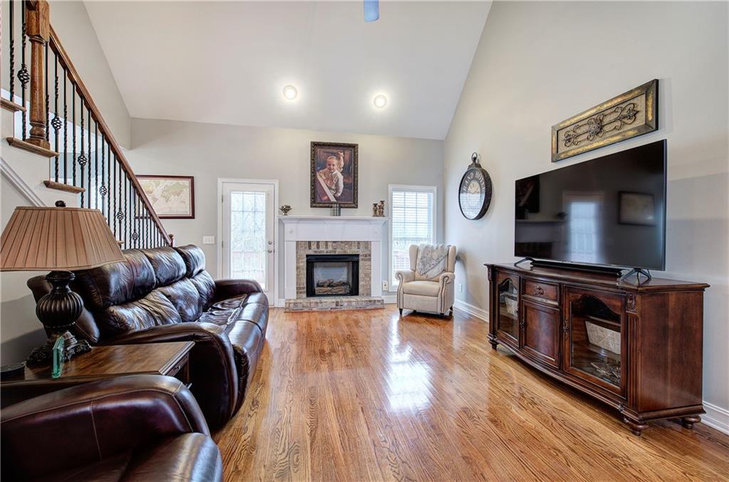 57 Colonial Circle Northwest Cartersville, GA 30120 - Photo 7 of 45 a living room with furniture and a flat screen tv