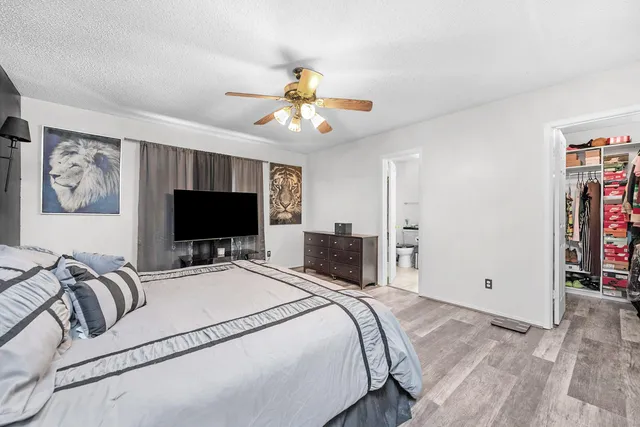 a bathroom with a sink double vanity and a mirror