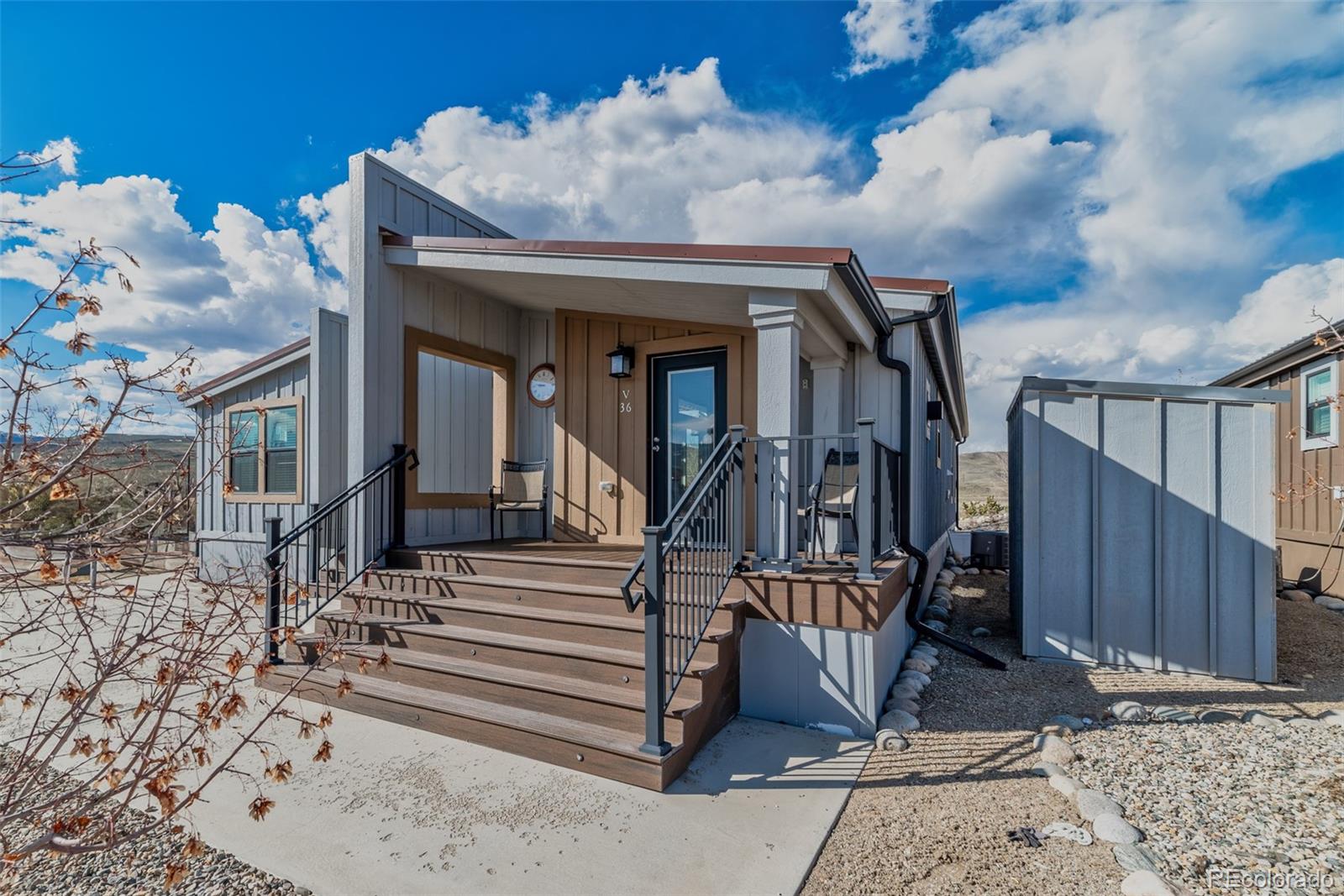 1051 Summit Trail Granby, CO 80446 - Photo 4 of 50 a view of a house with wooden stairs