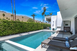 2649 Kings Road West Palm Springs, CA 92264 - Photo 42 of 50 a view of a patio with swimming pool