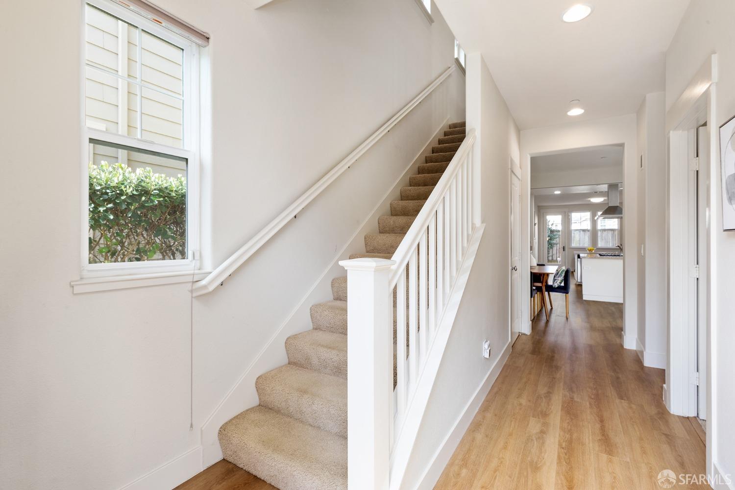 119 Cypress Street Pacifica, CA 94044 - Photo 3 of 30 a view of entryway and hall with wooden floor