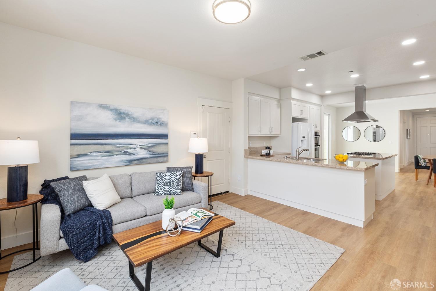 119 Cypress Street Pacifica, CA 94044 - Photo 9 of 30 a living room with furniture and kitchen view