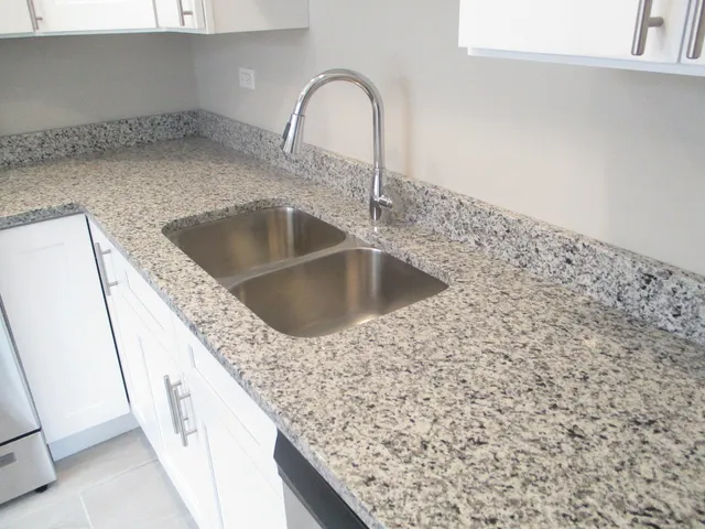 a close view of sink and tap