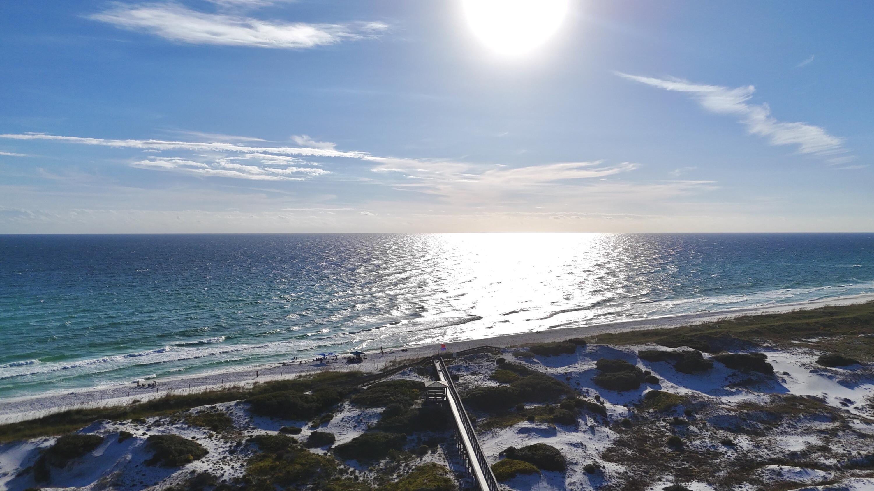 296 Milestone Dr Inlet Beach, Unit A Inlet Beach, FL 32461 - Photo 34 of 41 a view of ocean view with beach