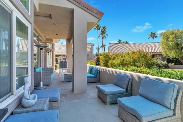 a view of a couches in a patio