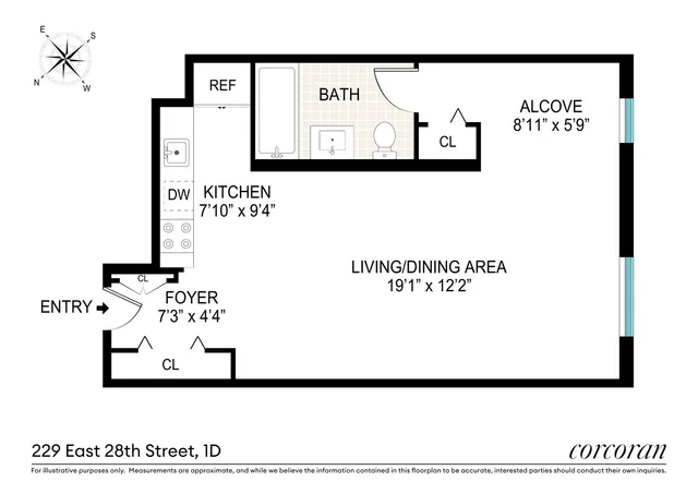 $385,000 | 229 East 28th Street, Unit 1D | Kips Bay