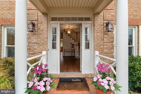 a front view of a house with an outdoor space