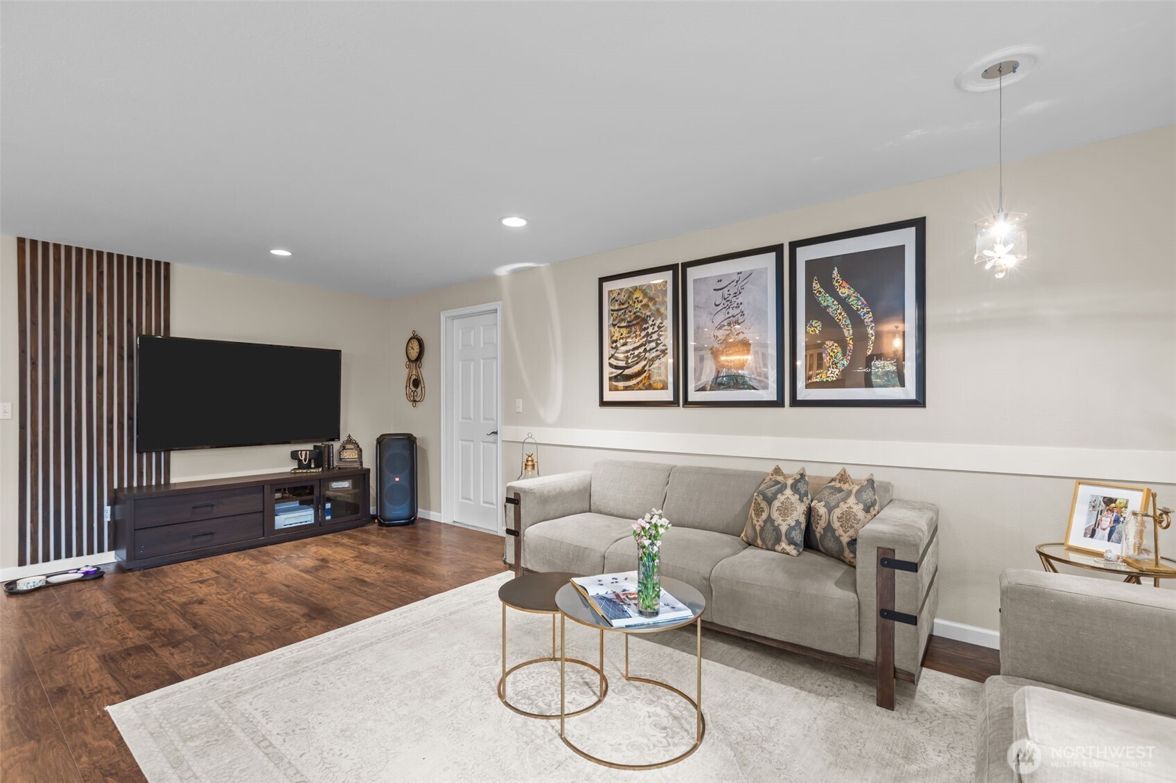 1073 Southwest 326th Street Federal Way, WA 98023 - Photo 2 of 31 a living room with furniture and a flat screen tv