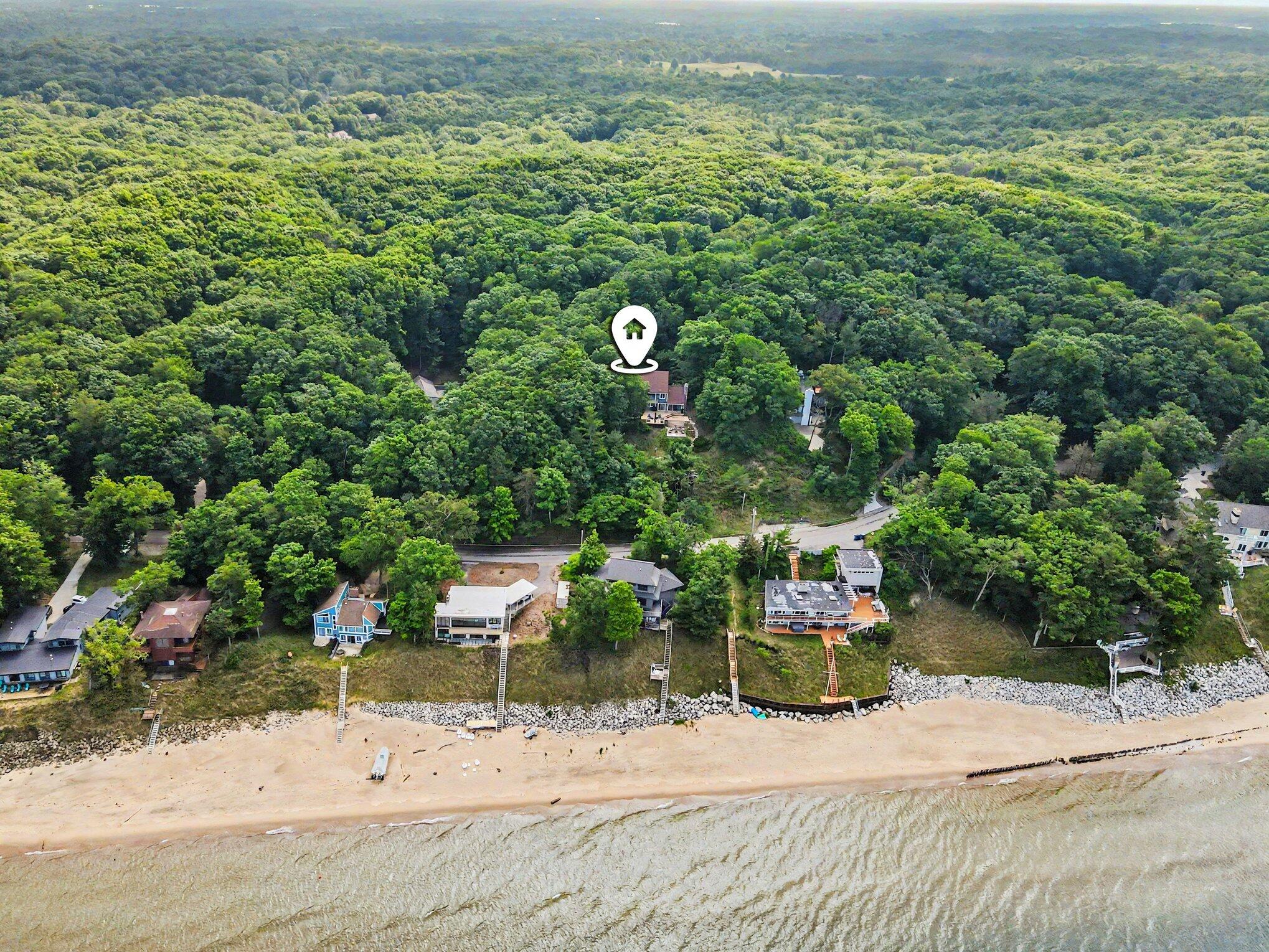 18240 North Shore Estates Road Spring Lake, MI 49456 - Photo 50 of 64 Aerial View