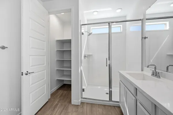 a view of walk in closet