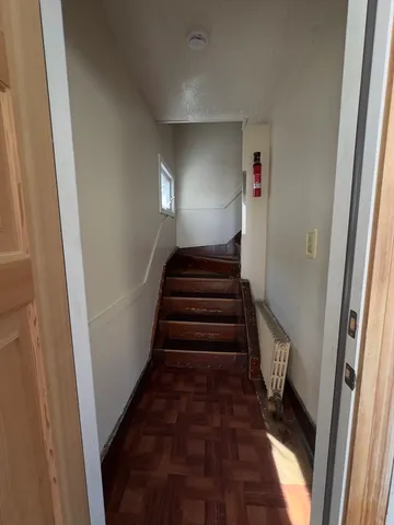 a view of a large white building