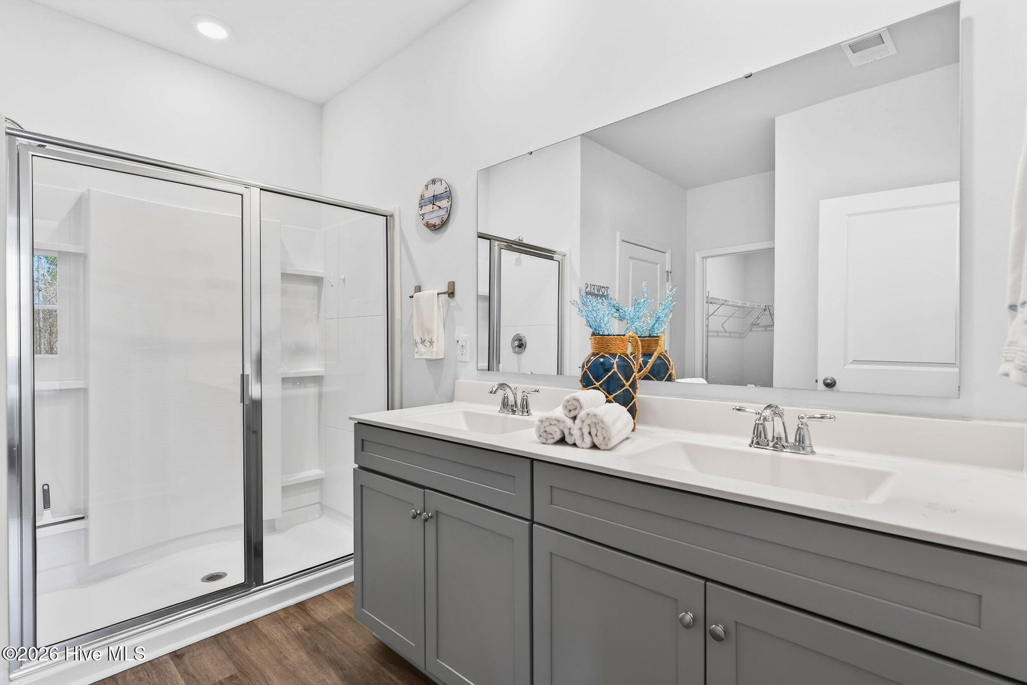 1108 Burled Oak Ridge Loop Southeast, Unit LOT 40 Bolivia, NC 28422 - Photo 17 of 46 Primary shower dual vanity