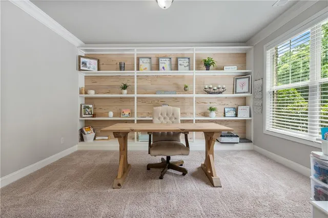 a view of a workspace with a window