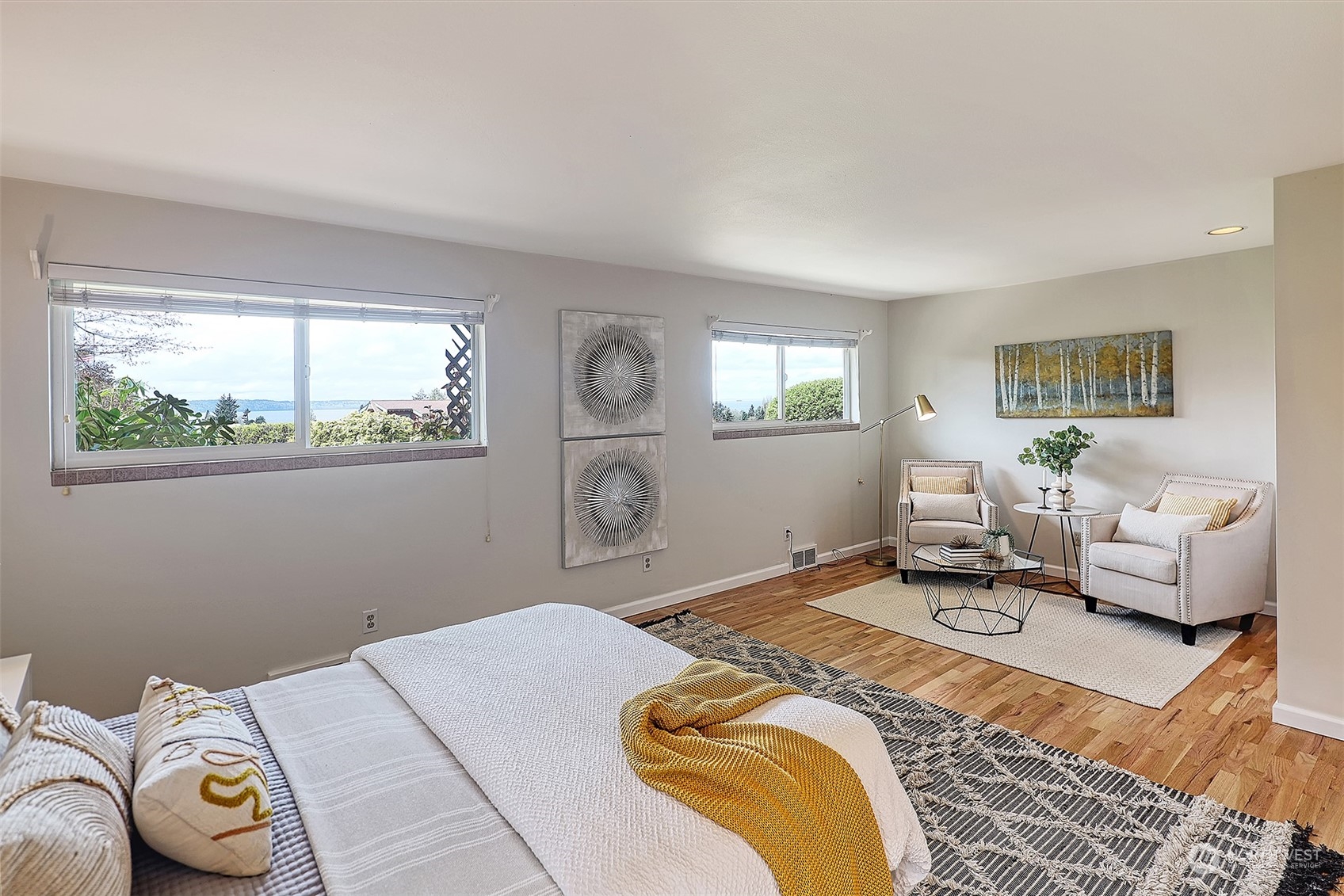 612 9th Avenue North Edmonds, WA 98020 - Photo 13 of 39 a bedroom with bed couch and window