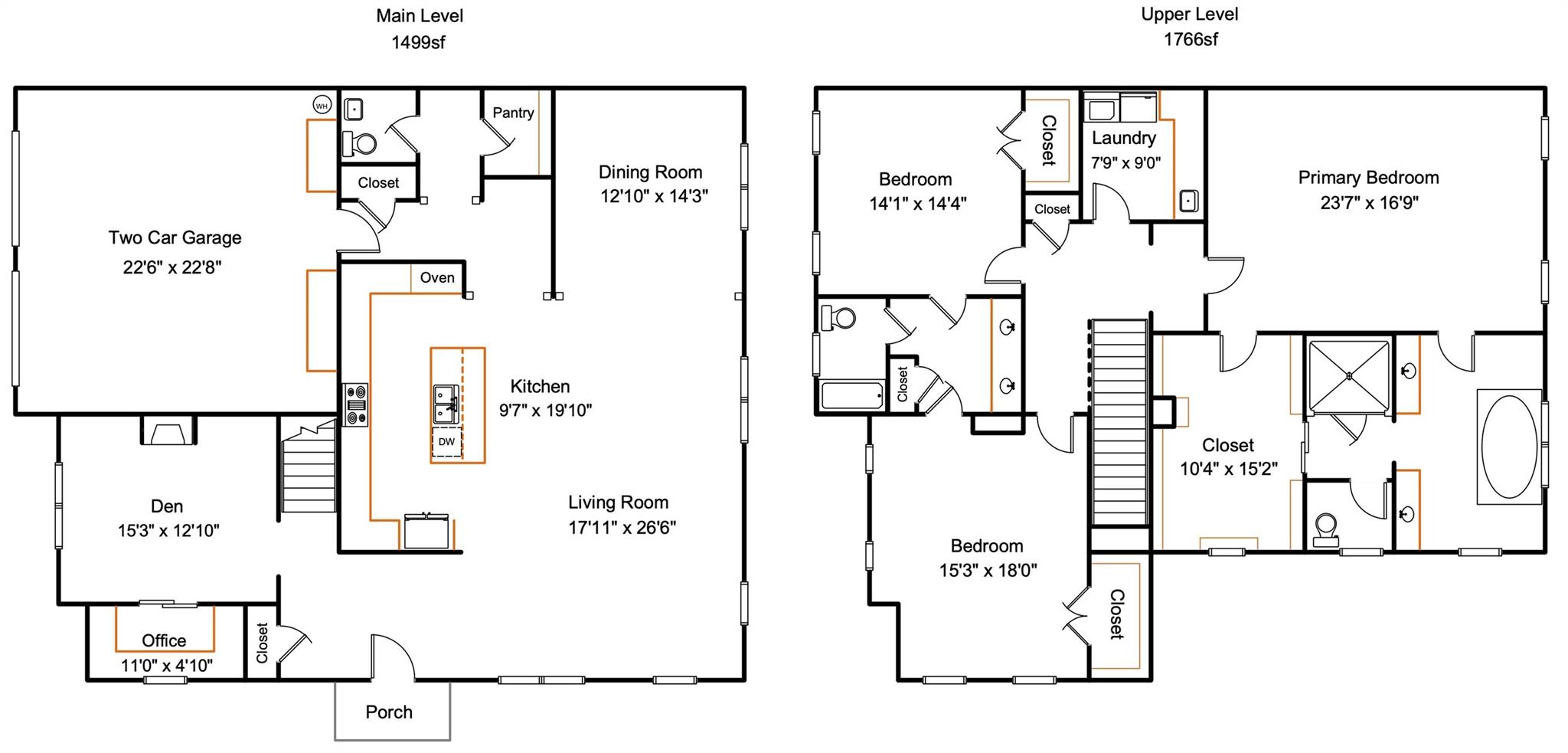 1403 Devon Drive Charlotte, NC 28209 - Photo 4 of 46 a picture of a floor plan