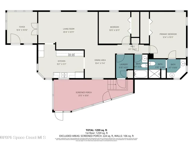$209,000 | 110 Holiday Park Boulevard Northeast, Palm Bay, FL 32907
