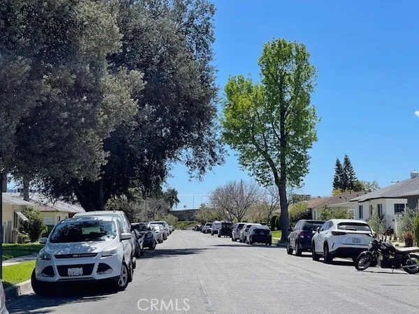 a car parked in front of a house
