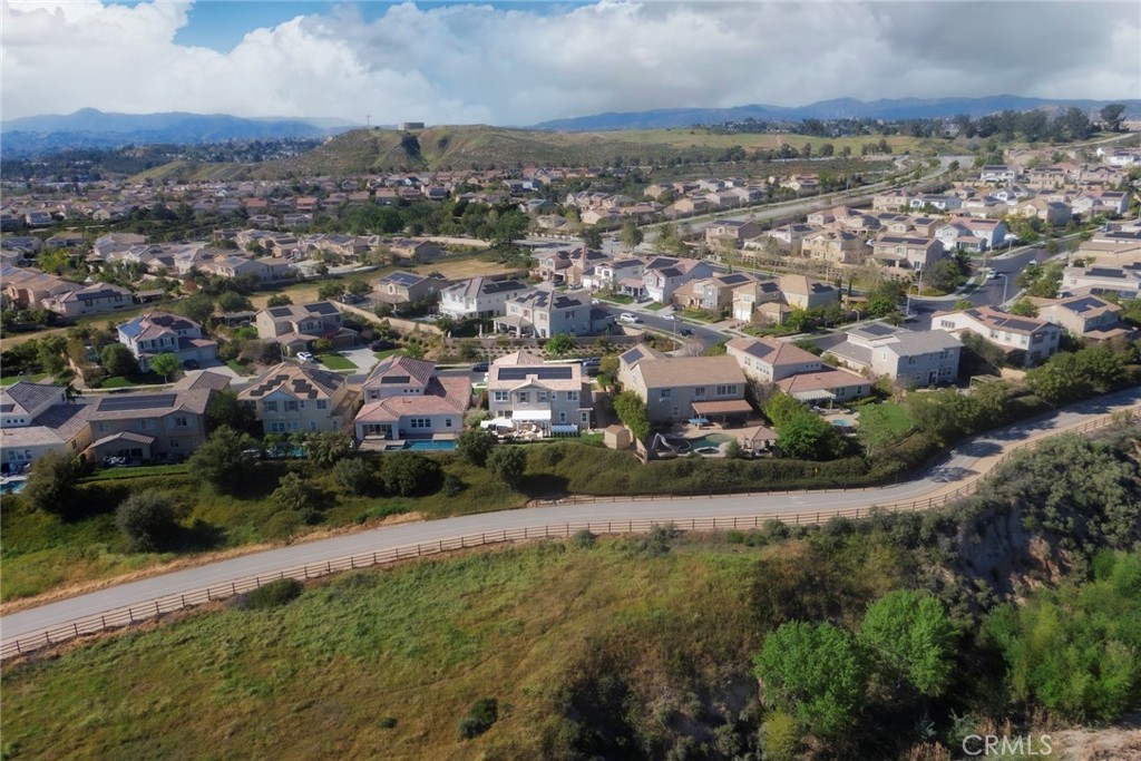 26424 Township Street Saugus, CA 91350 - Photo 30 of 72 an aerial view of residential houses with outdoor space and trees