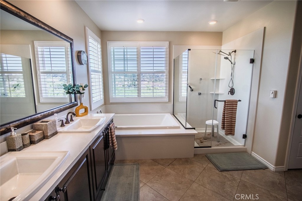 26424 Township Street Saugus, CA 91350 - Photo 57 of 72 a spacious bathroom with sink shower and bathtub