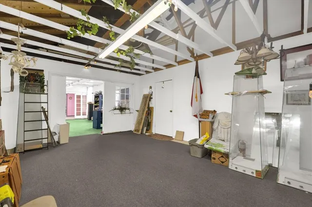 a view of a backyard of the house