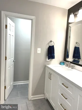a bathroom with a double vanity sink toilet and a mirror
