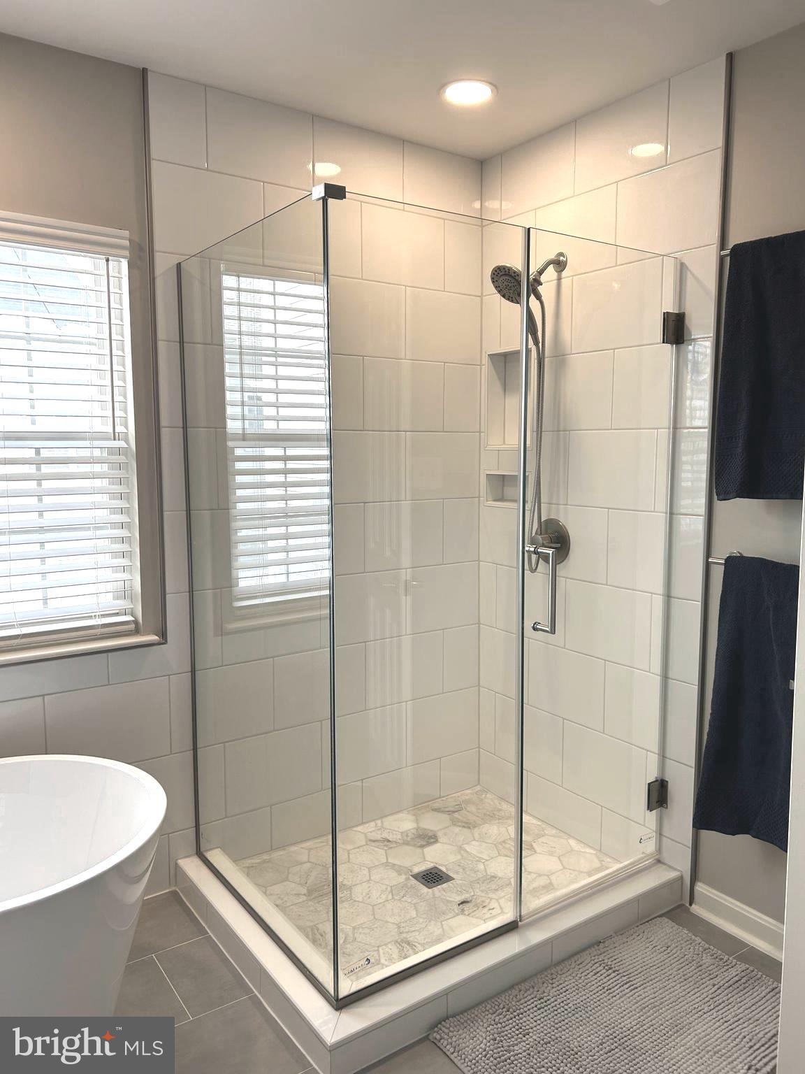 7358 Bloomington Court Springfield, VA 22150 - Photo 39 of 69 Frameless shower enclosure w/hand-held attachment