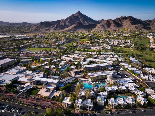 an aerial view of multiple house