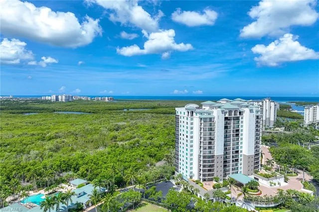 a view of a city with tall buildings