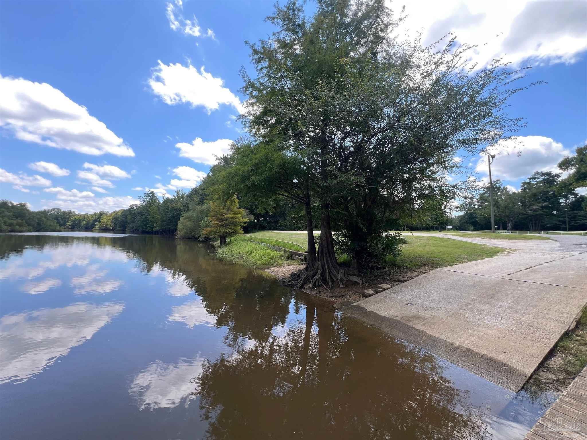 1100 McKinnonville Road Molino, FL 32577 - Photo 8 of 14 a view of a lake with a yard