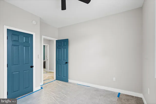 a view of an empty room