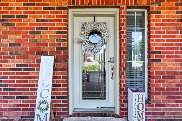 a front view of a house