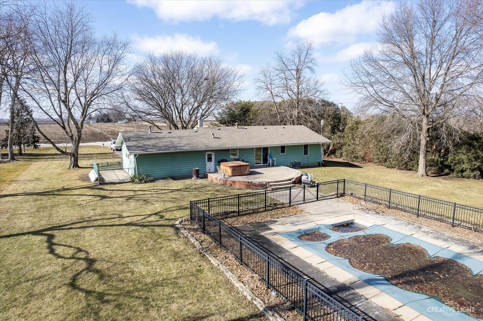 9956 Rimsnider Road Hinckley, IL 60520 - Photo 19 of 22 a view of a yard with a patio