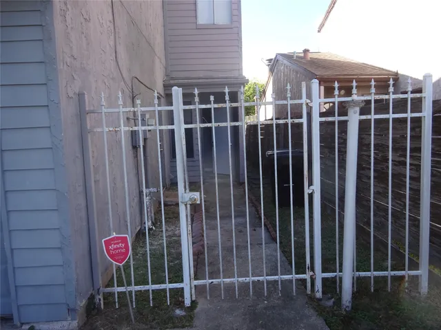 a view of a door with a door