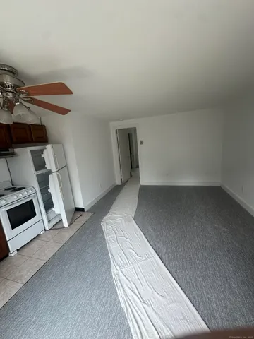 a view of a room with an empty space