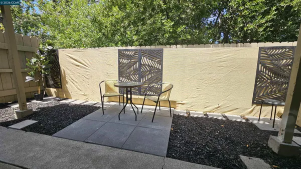 a view of outdoor space with seating area