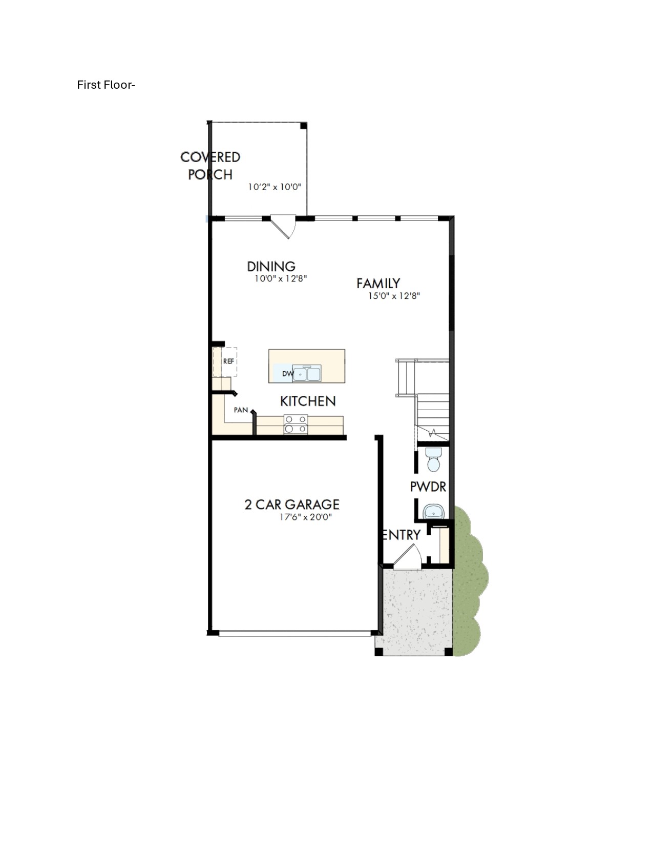 1008 B Brickell Loop Austin, TX 78744 - Photo 16 of 17 Floor Plan - 1st Floor