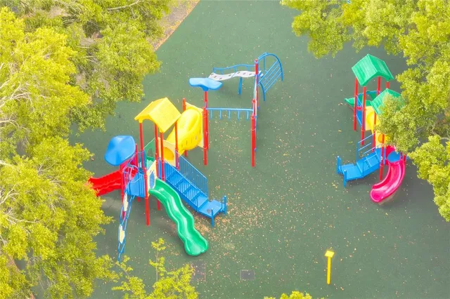 a bird view of a multi story residential apartment building