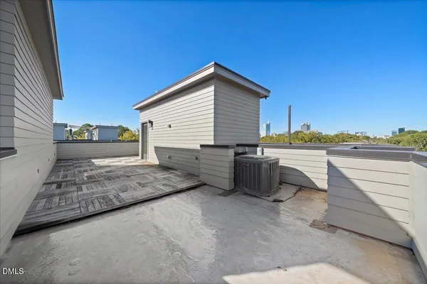 a view of a roof deck