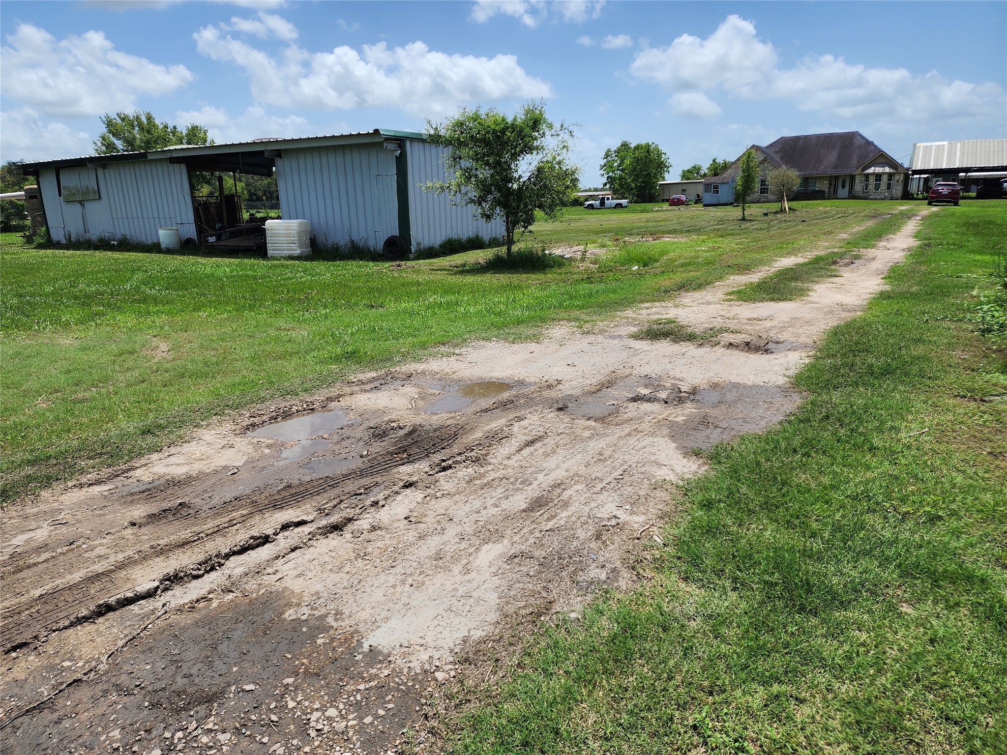 6815 Beard Road Needville, TX 77461 - Photo 3 of 30 a view of a backyard with large trees