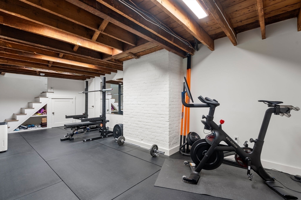 59 Avon Road Wellesley, MA 02482 - Photo 33 of 39 a view of a room with gym equipment