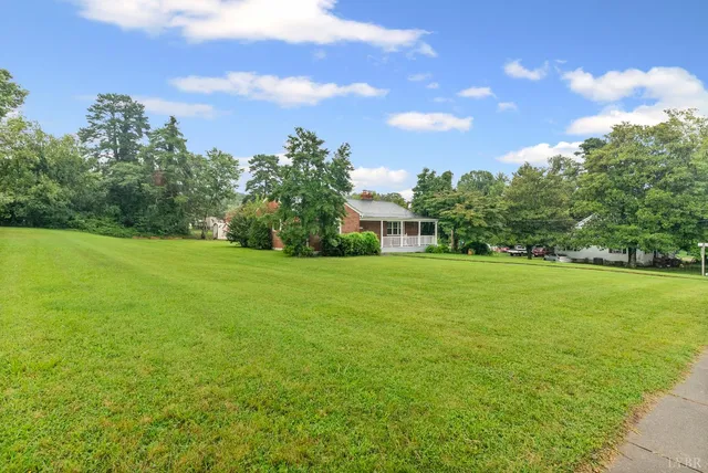 a view of a trees with a big yard